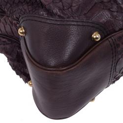 Pre Owned Gucci Large Jockey Python Hobo Bag