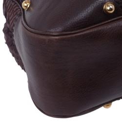 Pre Owned Gucci Large Jockey Python Hobo Bag