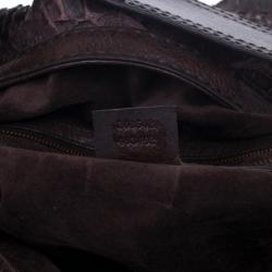 Pre Owned Gucci Large Jockey Python Hobo Bag