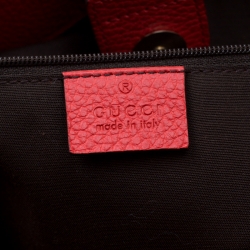 Gucci Red Leather Swing Tote