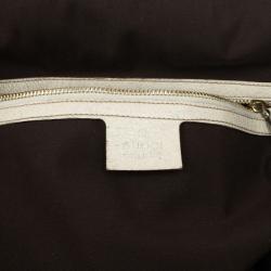 Pre Owned Gucci Beige Monogram Treasure Boston Bag