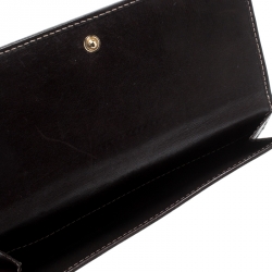 Gucci Beige/Brown GG Canvas and Leather Britt Continental Wallet