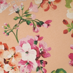 Pre Owned حقيبة يد غوتشي بامبو شوبر جلد طباعة زهور متعددة الألوان