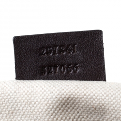 Pre Owned حقيبة غوتشي ويب تريشر بوسطن كبيرة كانفاس بني GG و جلد