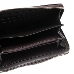 Gucci Brown Guccissima Leather Mayfair Bow Continental Wallet