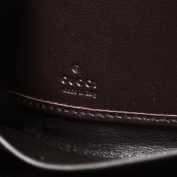 Gucci Brown Guccissima Leather Mayfair Bow Continental Wallet