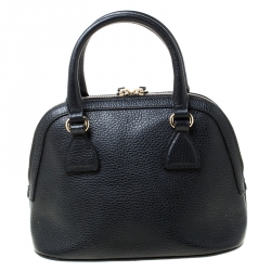 Pre Owned حقيبة غوتشي 2 واي كونفرتيبل جلد حُبيبي سوداء