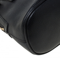 Pre Owned حقيبة غوتشي 2 واي كونفرتيبل جلد حُبيبي سوداء