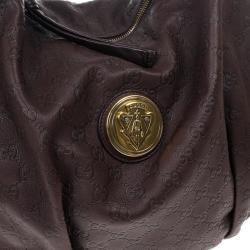 Pre Owned Gucci Guccissima Leather 'Hysteria' Hobo Handbag