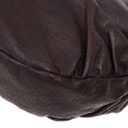 Pre Owned Gucci Guccissima Leather 'Hysteria' Hobo Handbag