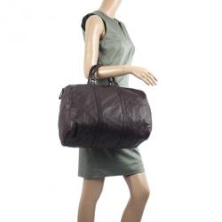 Pre Owned Gucci Brown Guccissima Joy Boston Bag
