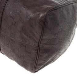 Pre Owned Gucci Brown Guccissima Joy Boston Bag