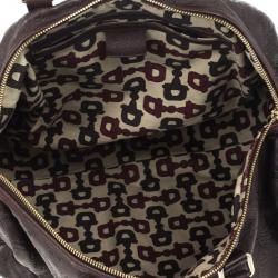 Pre Owned Gucci Brown Guccissima Joy Boston Bag