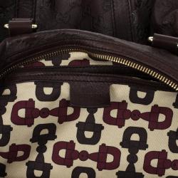 Pre Owned Gucci Brown Guccissima Joy Boston Bag
