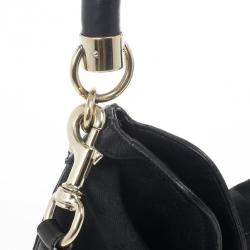 Pre Owned Gucci Monogram Black Canvas Indy Bag