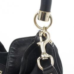 Pre Owned Gucci Monogram Black Canvas Indy Bag