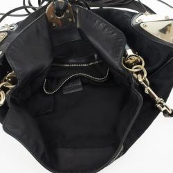 Pre Owned Gucci Monogram Black Canvas Indy Bag