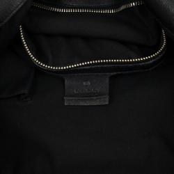 Pre Owned Gucci Monogram Black Canvas Indy Bag