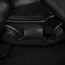 Pre Owned Gucci Monogram Black Canvas Indy Bag