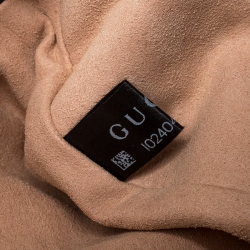 Pre Owned Gucci Black Matelassé Leather GG Marmont Belt Bag