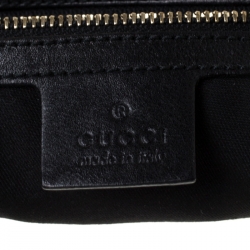 Gucci Black Leather Heritage Horsebit Hobo