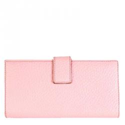 مملوكة مسبقًا Gucci Pink Leather Bamboo Wallet