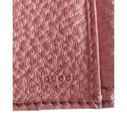 مملوكة مسبقًا Gucci Pink Leather Bamboo Wallet