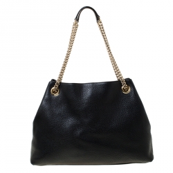 مملوكة مسبقًا Gucci Black Leather Medium Soho Tote