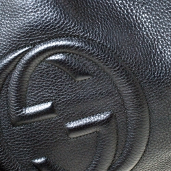 مملوكة مسبقًا Gucci Black Leather Medium Soho Tote