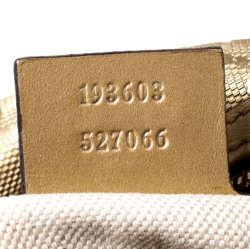 Pre Owned Gucci Gold GG Imprime Canvas Medium Joy Boston Bag