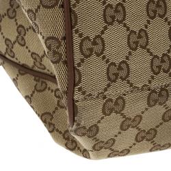 Pre Owned Gucci GG Canvas Sukey Large Tote
