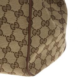 Pre Owned Gucci GG Canvas Sukey Large Tote