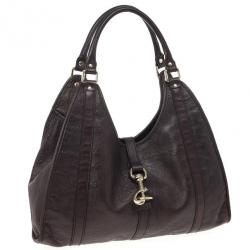 Pre Owned Gucci Brown Guccissima Bardot Bag