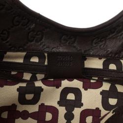 Pre Owned Gucci Brown Guccissima Bardot Bag