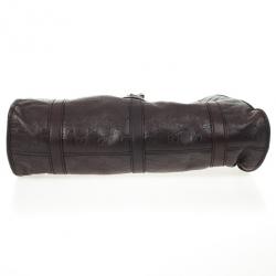 Pre Owned Gucci Brown Guccissima Bardot Bag