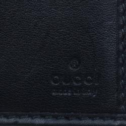 Gucci Black GG Guccissima Leather Continental Wallet