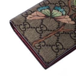 Gucci Multicolor Tian GG Supreme Canvas Card Case