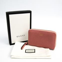 Gucci Light Pink Leather Card Wallet