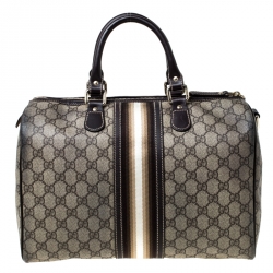 مملوكة مسبقًا Gucci Brown GG Coated Canvas Medium Limited Edition Joy Web Boston Bag