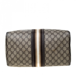 مملوكة مسبقًا Gucci Brown GG Coated Canvas Medium Limited Edition Joy Web Boston Bag