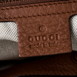 مملوكة مسبقًا حقيبة غوتشي بامبو شوبر جلد 