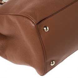 مملوكة مسبقًا حقيبة غوتشي بامبو شوبر جلد 