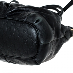 مملوكة مسبقًا Gucci Black Guccisima Leather Sukey Tote