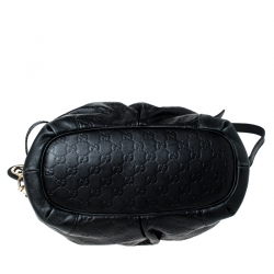 مملوكة مسبقًا Gucci Black Guccisima Leather Sukey Tote