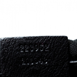 Pre Owned Gucci Black GG Canvas and Leather Hobo