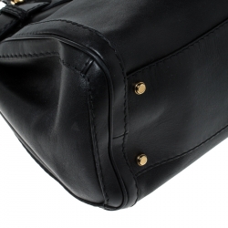 مملوكة مسبقًا Gucci Black Leather GG Running Tote 