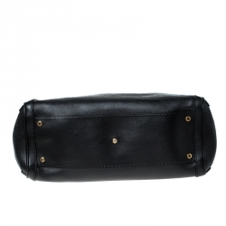 مملوكة مسبقًا Gucci Black Leather GG Running Tote 