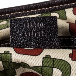 مملوكة مسبقًا Gucci Beige/Brown Mushroom Embroidered GG Canvas Tote