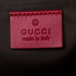 Pre Owned Gucci Beige GG Coated Canvas Strawberry-Print Diaper Messenger Bag