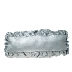 مملوكة مسبقًا Gucci Silver Guccissima Leather Large D Ring Hobo